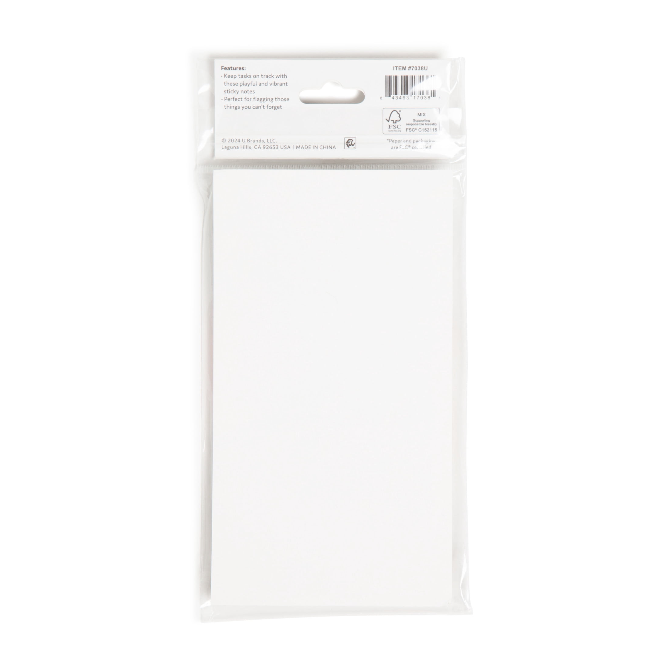 U Brands Sticky Notes and Tabs, Set of 4, 60 Sheets Each, Folklore Fauna