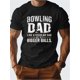 thumbnail image 1 of Camiseta de algodón puro Bowling Dad Bigger Balls G500 para hombre con ajuste cómodo, camisetas informales, 1 of 6