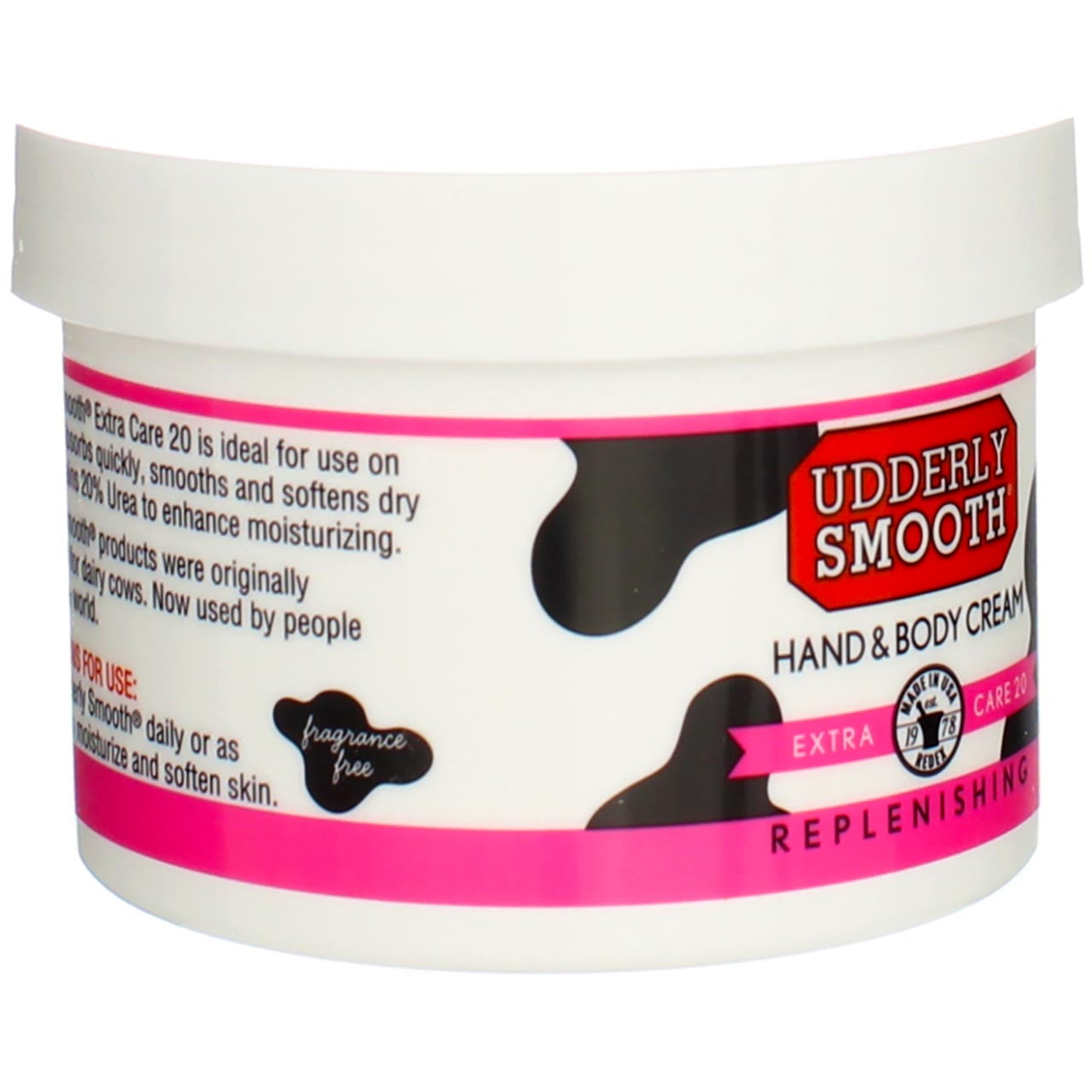 Udderly Smooth Extra Care Cream with 20% Urea, Replenishing, 8 oz (Pack of 2)