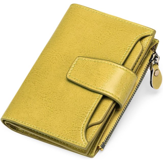 GHSDFBB Petit Portefeuille pour Femmes en Cuir Véritable Bifold Compact Blocage RFID Petit Portefeuille pour Femmes