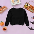 thumbnail image 7 of mgoYE Baby Ghost Clothes Toddler Baby Girl Boy Halloween Sweatshirt Long Sleeve Pumpkin Shirt Crewneck Sweater Retro Top Fall Outfit|Black 4-5 Years, 7 of 7