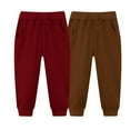 thumbnail image 1 of Odeerbi 2-7 Años Niños Niñas 2 Pcs Pantalones de Deporte Deportivo Entrenamiento Pantalones de Jogger de Verano Joggers de Color Sólido, 1 of 3