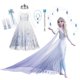 thumbnail image 2 of Frozen 2 Disney Cosplay Costumes for Girls Anna & Elsa Princess Snow Queen Long Dresses Halloween Party Carnival Clothes Vestido2T Gao Jinjia LED, 2 of 2