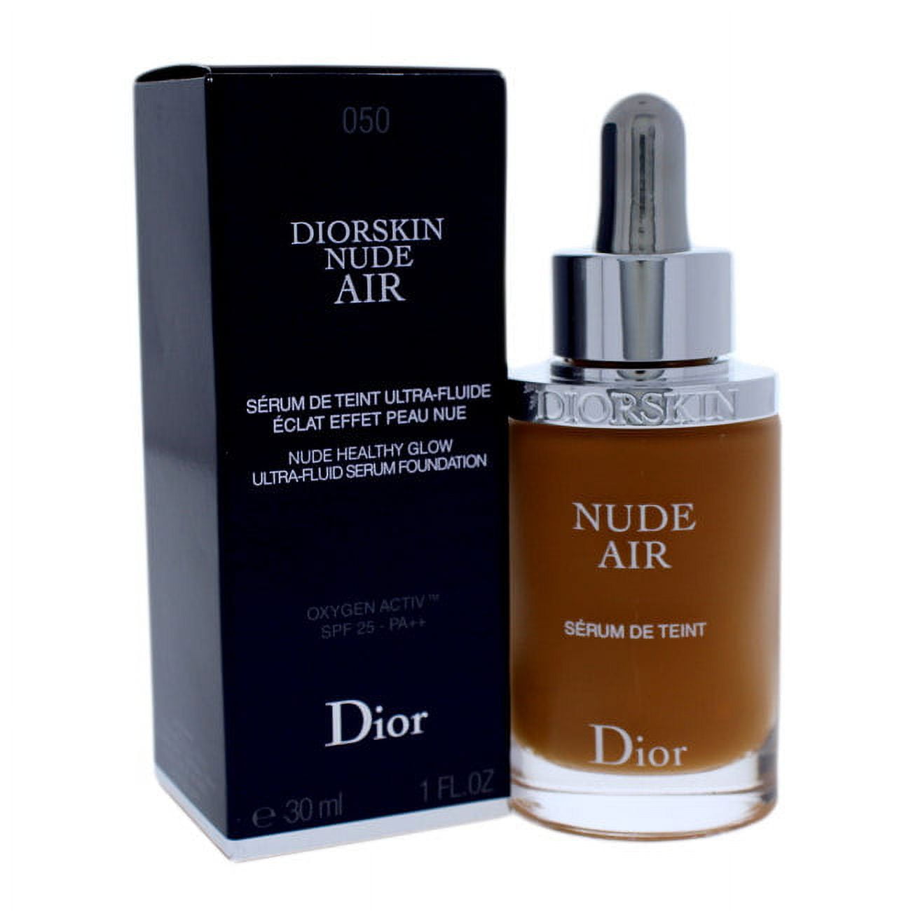 Diorskin Nude Air Serum SPF 25 050 Dark Beige Christian Dior Foundation for Women 1 oz Walmart