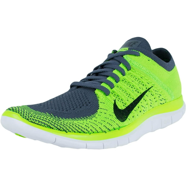 Nike Free 4.0 Flyknit Dark Grey/Black/Electric Green Running Shoe