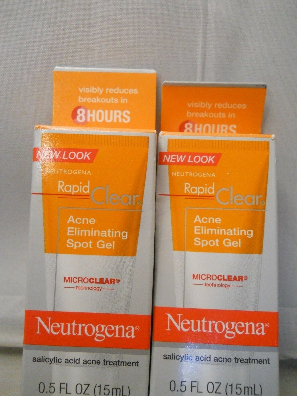 Neutrogena Rapid Clear Acne Eliminating Spot Gel 0.50 oz (Pack of 2)