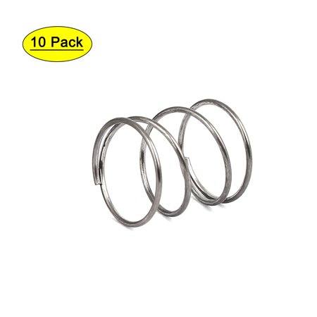 

0.8mmx14mmx15mm 304 Stainless Steel Compression Springs 10pcs