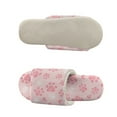 thumbnail image 5 of COEQINE Paw Pink Slip On Slippers Womens Fluffy Slippers Soft Indoor Sandals Cute House Slides Comfortable Open Toe Slip On House Shoes Footwear for Bedroom Travel, 46-47, 5 of 7