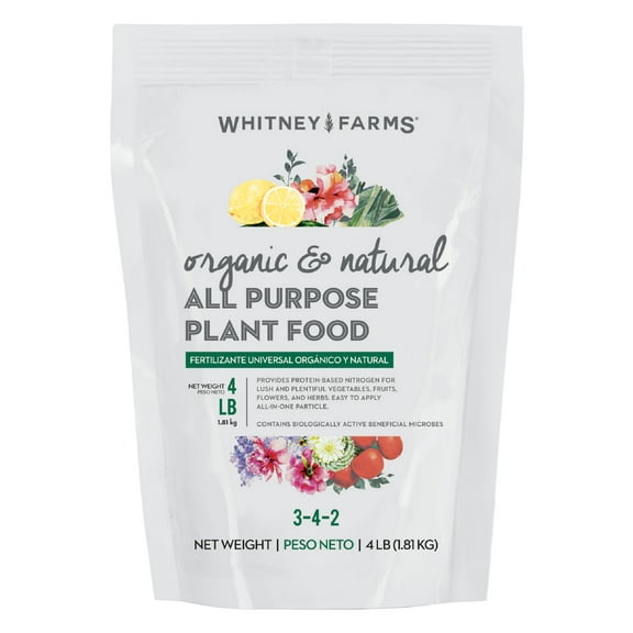 Whitney Farms Organic & Natural All Purpose Plant Fertilizer, 4 lbs.