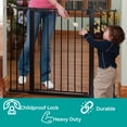 thumbnail image 5 of Kidco Tall and Wide Auto Close Gateway Pressure Mounted Gate, Black, 29" - 47.5" x 36", 5 of 7
