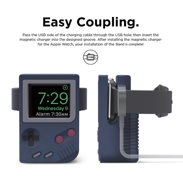 Adecuado para soporte de carga de Apple Watch, máquina de juegos, Apple watch3, 4, 5, 6, base de carga de silicona para escritorio