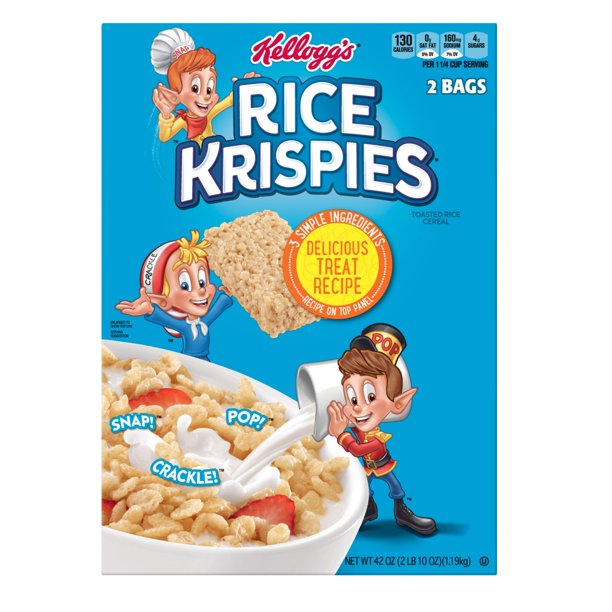 Product Of Kelloggs Rice Krispies Breakfast Cereal 42 oz. - Walmart.com ...