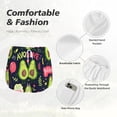 thumbnail image 4 of Balery Avocado Love Pantalones cortos deportivos para mujer con forro y dos bolsillos, elásticos, para entrenamiento, gimnasio, yoga-Medium, 4 of 7