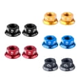 thumbnail image 4 of Tuerca de eje de brida grande para buje de rueda de bicicleta de 2 piezas para ciclismo de ciclo de bicicleta de engranaje fijo - colores seleccionado Negro Baoblaze Tuerca de cubo de bicicleta, 4 of 8