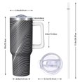 thumbnail image 2 of 40oz Tumbler with Handle and Straw, Vacuum Insulated Stainless Steel Travel Mug, Fits Car Cup Holder, Abstract Colorful Print, 2 of 6