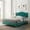 Teal, variant on Modway Juniper Channel Tufted Performance Velvet King Platform Bed - Dusty Rose