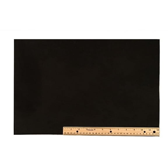 ELW Suede 2-5 oz 1.4-2mm Lace Leather Piece Black Cowhide 12" X 18"