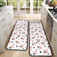 thumbnail image 4 of Kitchen Rugs Sets Of 2,White Cow Head Dot Pattern Anti Fatigue Kitchen Mat Rugs Non Slip Washable,Decorative Kitchen Floor Mats for Kitchen,Sink,Laundry,17"x47"+17"x47", 4 of 5