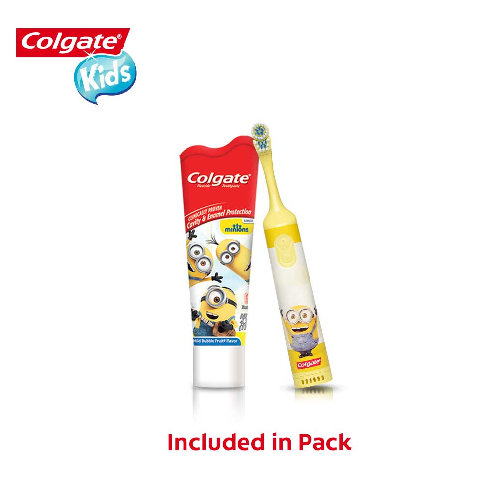 Colgate Kids Powered Toothbrush, Toothpaste Pack - Minions - image 2 of 10