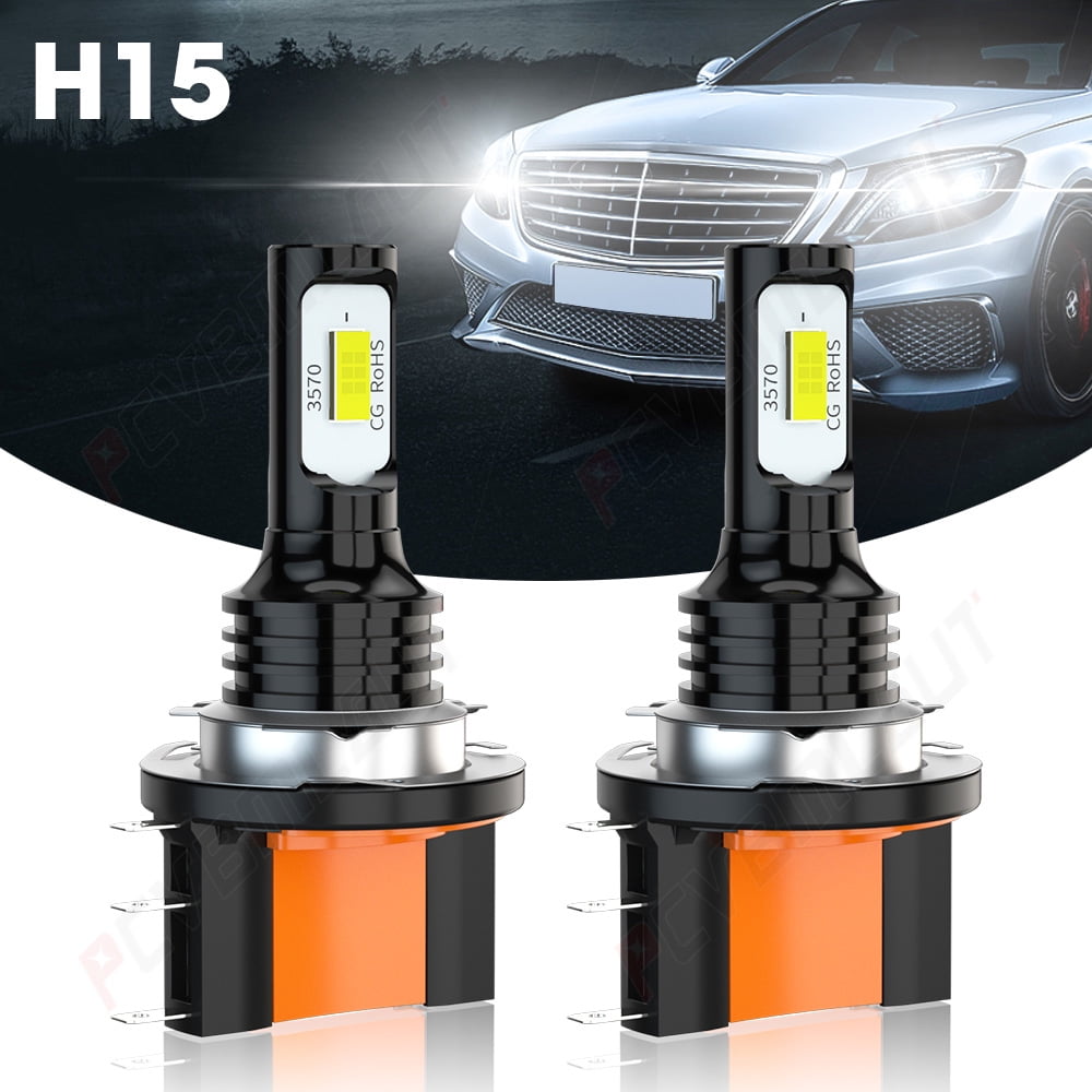 H15 LED Lights for 2017-2019 Jaguar XE LED Headlights Bulbs High Beam DRL  Bulbs 
