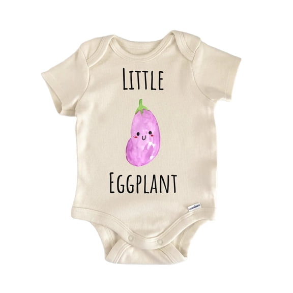 Little Eggplant Vegetable Farmer Baby Gift Baby Onesie®