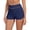 Navy Blue, variant on RELLECIGA High Waisted Swim Shorts for Women Mesh Cutout Bathing Suit Bottoms Board Shorts for Swimming