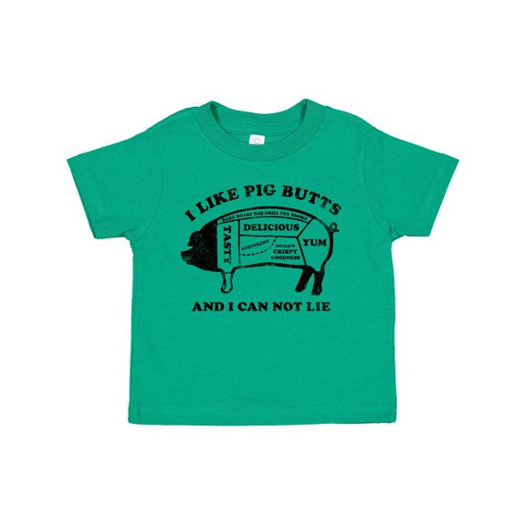 Inktastic I Like Pig Butts Boys or Girls Toddler T-Shirt