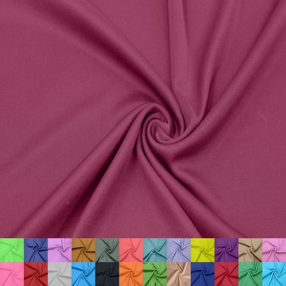 171 60 Inch Interlock Lining Fabric 20 Yards by the Yard, Merlot