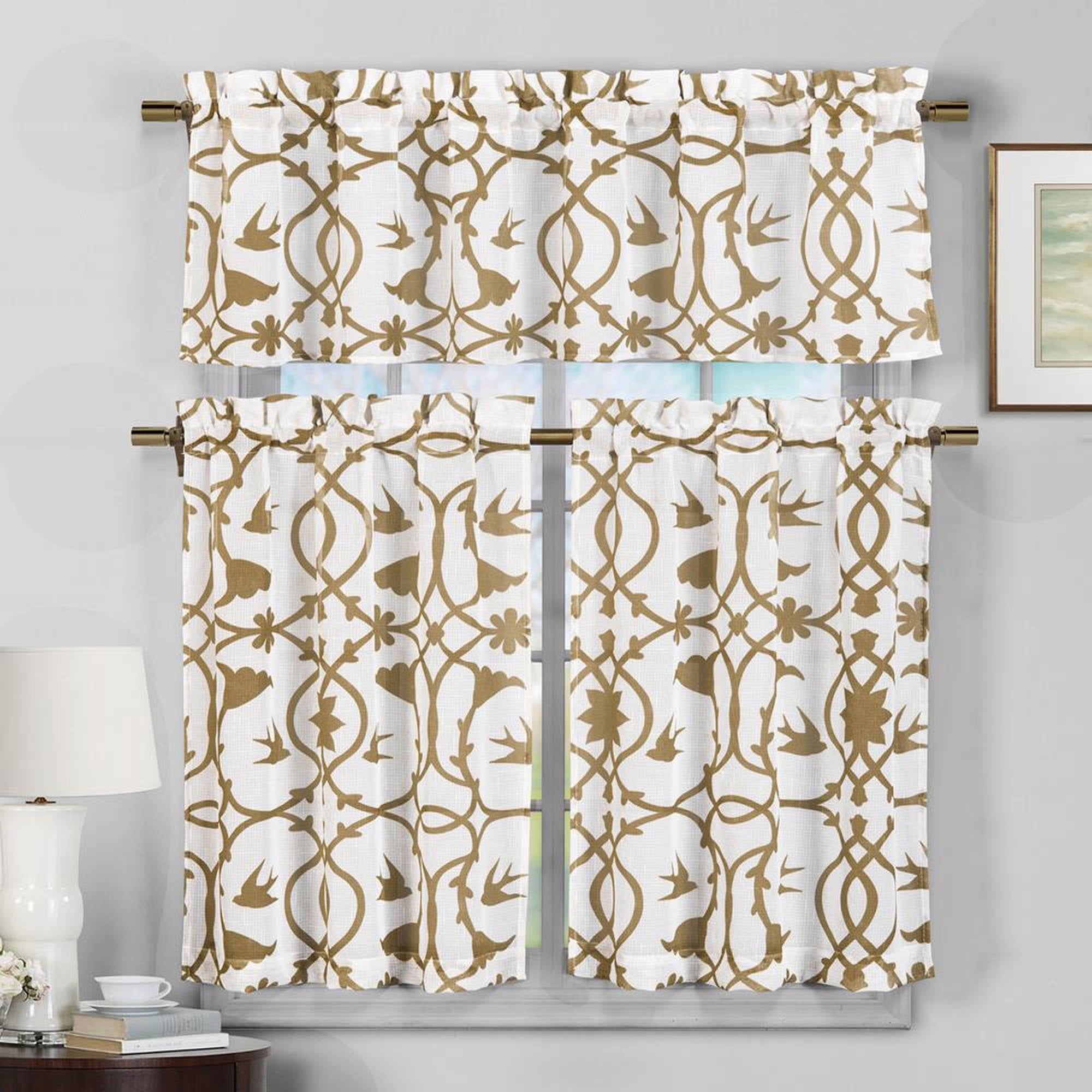 Dawn Faux Linen Kitchen Curtain