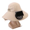 thumbnail image 1 of Sombrero Del Cubo Del Sol Del Ventilador, Tela De La Mezcla Del Poliéster Del Algodón AI Control De Voz Que Camina El Sombrero De La Pesca Que Acampa Para La Playa, 1 of 7