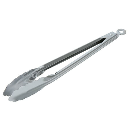 Mainstays 12" Stainless Steel Locking Cooking Tongs Silver