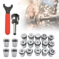 thumbnail image 2 of MT2 ER32 M10 Spring Collet Chuck Set Morse Taper +Spanner Shank For CNC Millling, 2 of 17