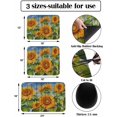 thumbnail image 3 of Sunflowers Dish Drying Mat for Kitchen Counter, Super Absorbent Quick Dry Coffee Bar Mat Pad Thin Diatomaceous Sink Mat Non Slip Dish Drainer Mat 23.5x15.5 Watercolor Summer Flowers Botanical Vintage, 3 of 6