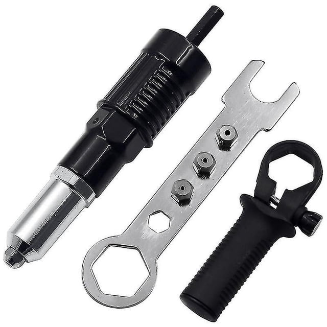 Jinsinto Electric Rivet Nut Gun Riveting Tool Cordless Riveting Drill Adapter Insert Nut