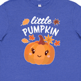 thumbnail image 4 of Inktastic Cute Little Pumpkin with Fall Leaves Youth T-Shirt, 4 of 5