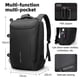 thumbnail image 3 of Mochila Muzee Business para portátil de viaje impermeable de 17 pulgadas para hombre, 3 of 7