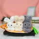 thumbnail image 2 of Muñeca de peluche con forma de conejo con cremallera y 3 conejos en bolsa de zanahoria, 2 of 5