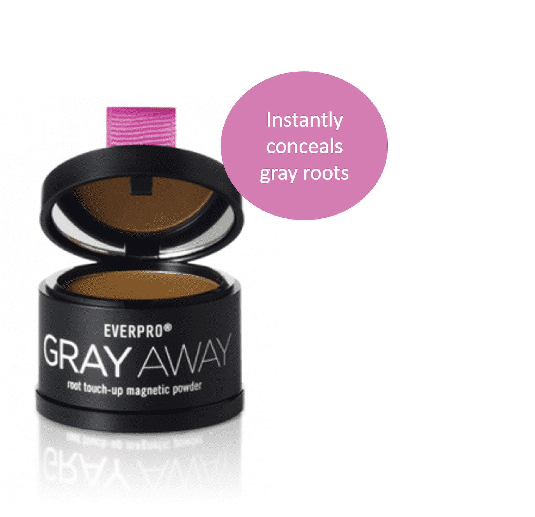 Everpro Gray Away Temporary Root Concealer Touch Up Magnetic Powder, Light Brown/Medium Blonde