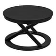 thumbnail image 3 of Kate and Laurel Aja Modern Round Wood coffee Table, 26 Inch Diameter, Black, Decorative contemporary Transitional coffee Table for Hosting, Storage, and Display, 3 of 9