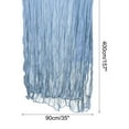 thumbnail image 2 of Unique Bargains 13Ft Cheesecloth Table Runner 35 x 157 Inch Rustic Gauze Tablecloth, Dusty Blue, 2 of 7