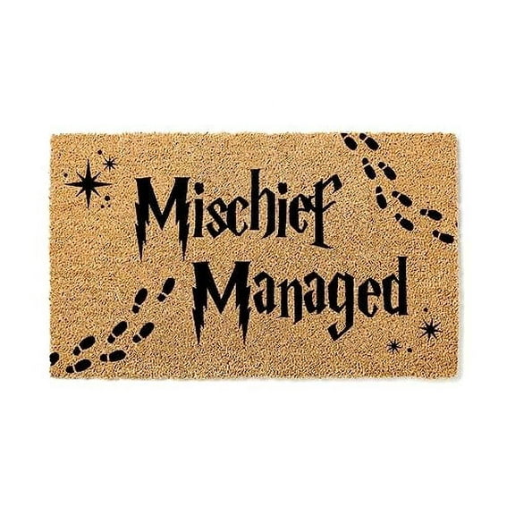 Mischief Managed Coir Doormat