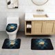 thumbnail image 2 of Juego de alfombras de baño de 3 piezas del equipo Panthers Alfombra antideslizante para baño de 24 x 16 pulgadas, 2 of 7