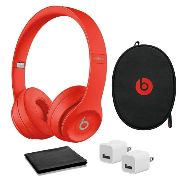 Brutaal Ziek persoon Broek Solo 3 Wireless On-Ear Headphones - RED- with USB adapter - Walmart.com