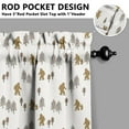 thumbnail image 5 of Funny Bigfoot Kitchen Curtains for Windows – Retro Forest Mountain Cabin Decor, Mythical Creature Window Drapes for Nature Lovers, Rustic Camping Themed Curtain Panels, 5 of 6