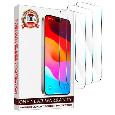 Entronix Clear Screen Protector Compatible with iPhone 17 Pro Max - 3-Piece Combo