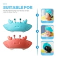 thumbnail image 1 of KONTONTY 2pcs Baby Shower Cap for Washing Hair Easy Drainage Silicone Red, 1 of 5