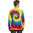 thumbnail image 2 of Port & Company Mens Essential Tie-Dye Long Sleeve Tee PC147LS -Rainbow L, 2 of 6