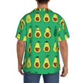 thumbnail image 7 of PAYOHTO Funny Avocado Mens Hawaiian Casual Short-sleeved Shirt Tropical Summer Beach Button Down Shirts, 7 of 7