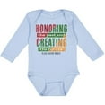 thumbnail image 3 of Inktastic Honoring the Past and Creating the Future Black History Boys or Girls Long Sleeve Baby Bodysuit, 3 of 5