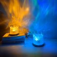 thumbnail image 1 of Luz de noche giratoria con ondas de agua, luz de ambiente de llama creativa para mesita de noche, regalo romántico, lámpara de proyección de cielo estrellado, 1 of 1